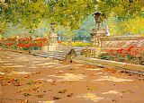 Terrace Prospect Park by William Merritt Chase